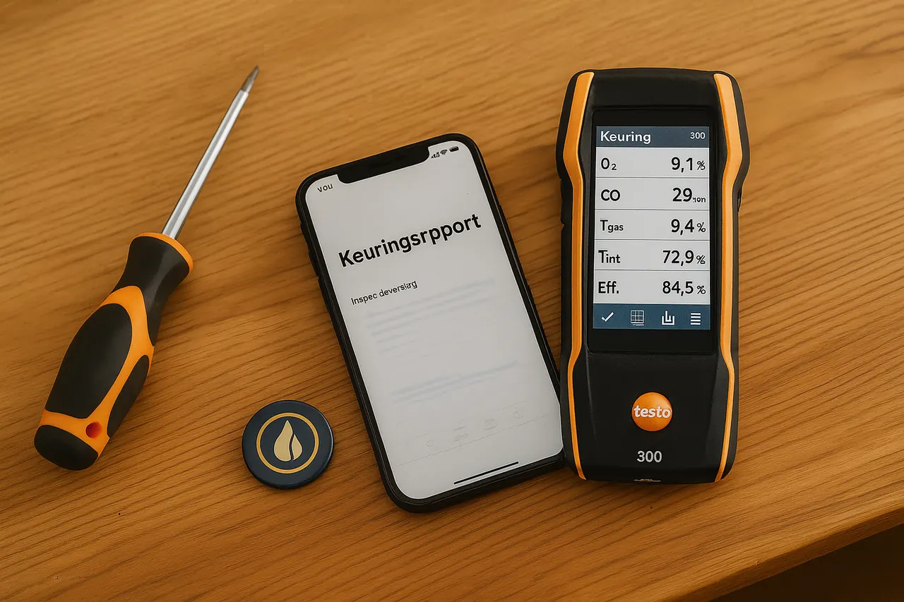 Controle aan een verwarmingsinstallatie door AB Service