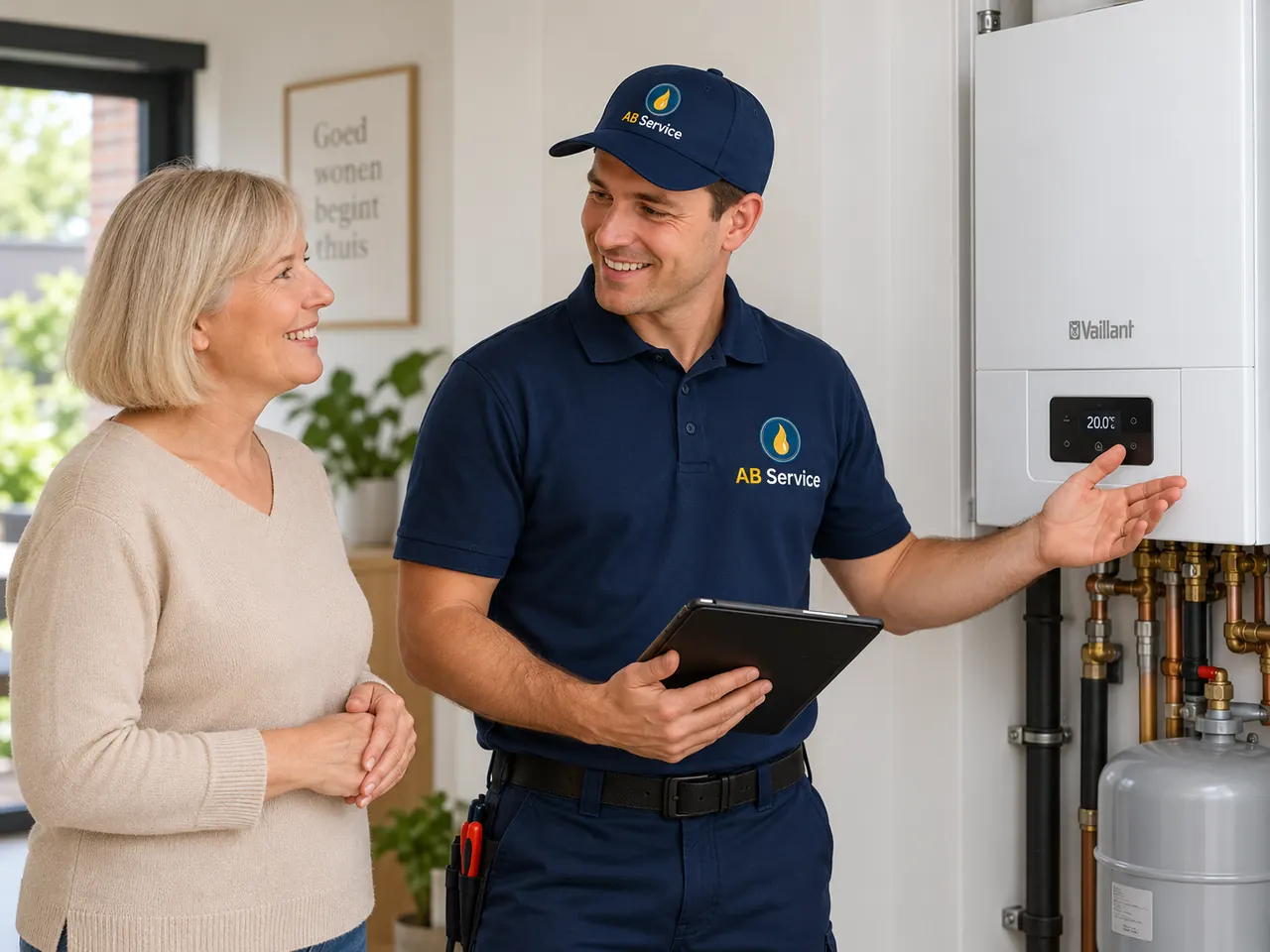 AB Service geeft uitleg over een verwarmingsinstallatie