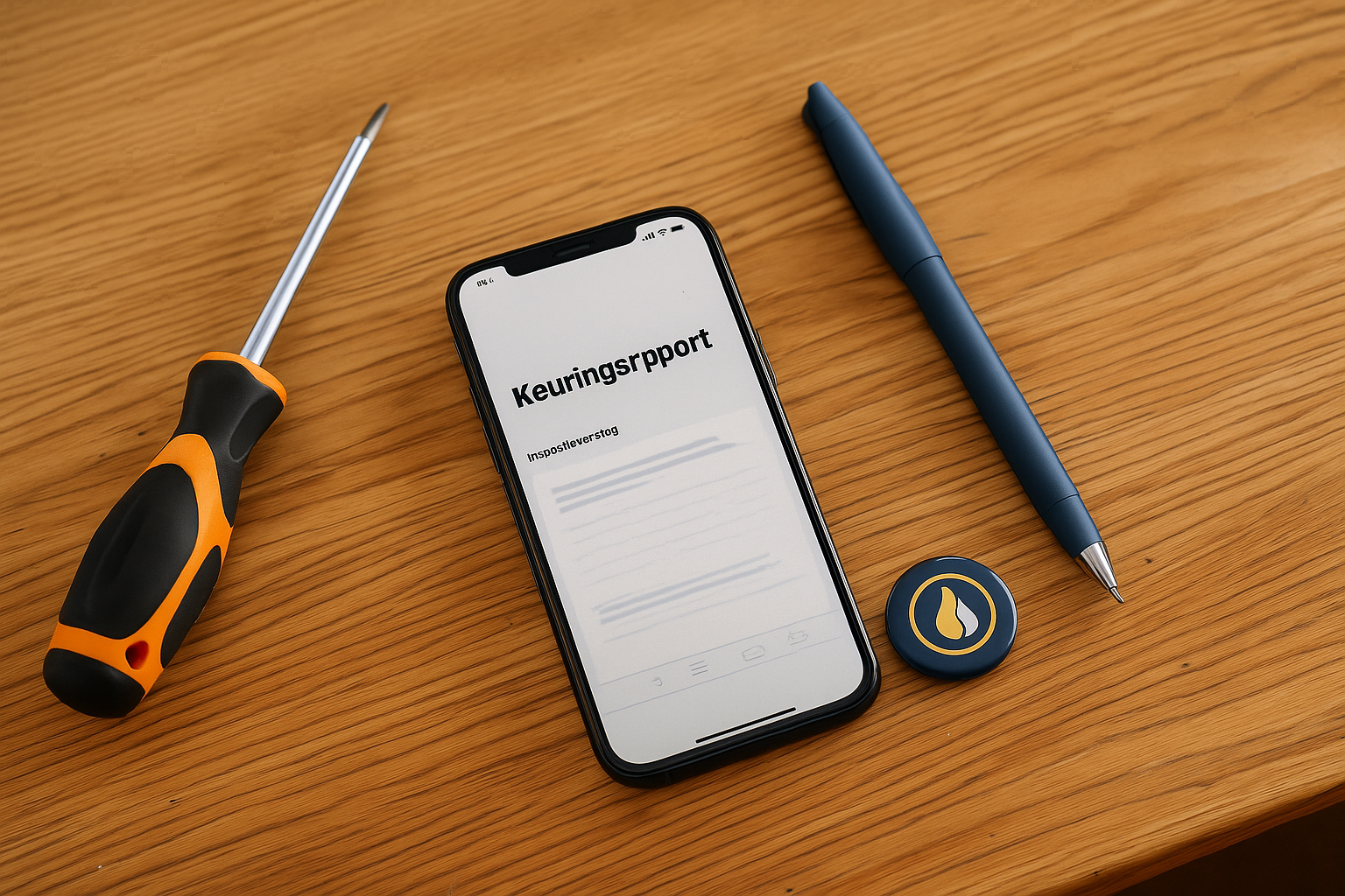 Technici die een cv-installatie inspecteren